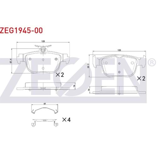 Disk Balata Vw Golf VIII, Seat Leon, Skoda Oktavia Fişli Ön -