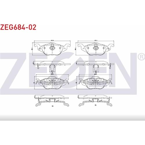 Disk Balata Opel Astra G 1,4-1,6 Ön -