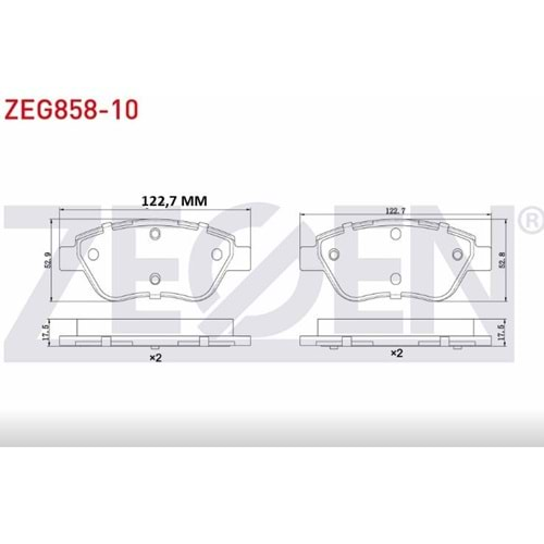 Disk Balata Fiat Albea, Linea, Doblo Ön - ZEGEN