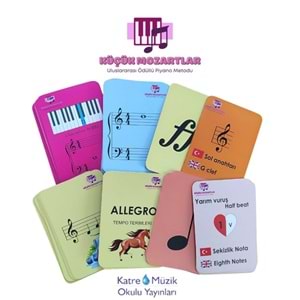 KÜÇÜK MOZARTLAR İÇİN NOTA KARTLARI