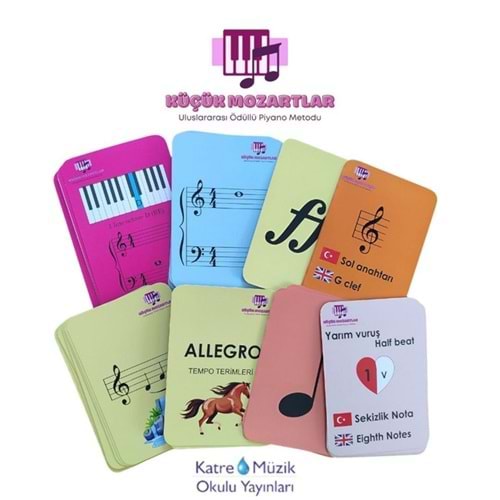 KÜÇÜK MOZARTLAR İÇİN NOTA KARTLARI