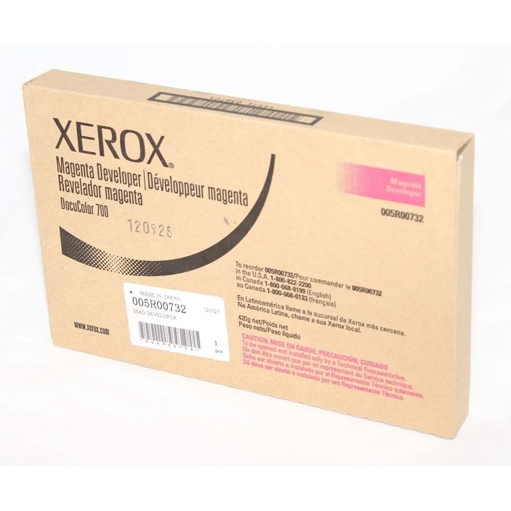 XEROX 005R00732 COLOR 550/560/570/ DC700/770/ WC7965/7975 KIRMIZI DEVELOPER ORJİNAL 100.000 SAYFA