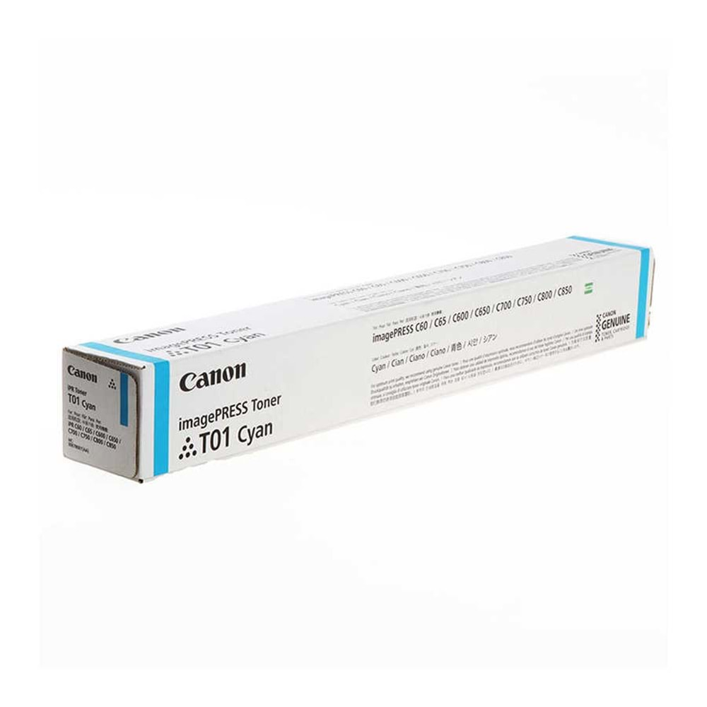 CANON T01 C60/80/650/700/800/910 MAVİ TONER ORJİNAL 38.500 SAYFA