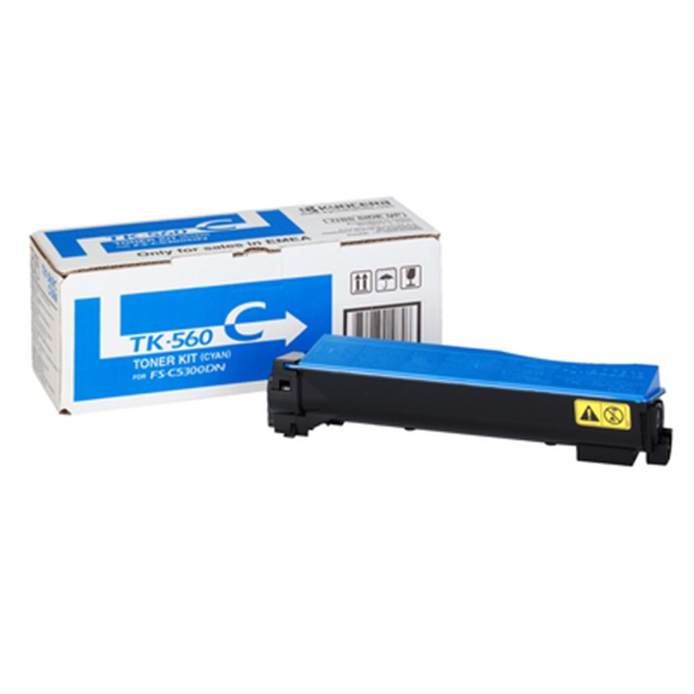 KYOCERA TK-560C FS-C5300/5350/P6030 MAVİ TONER ORJİNAL 10K SAYFA