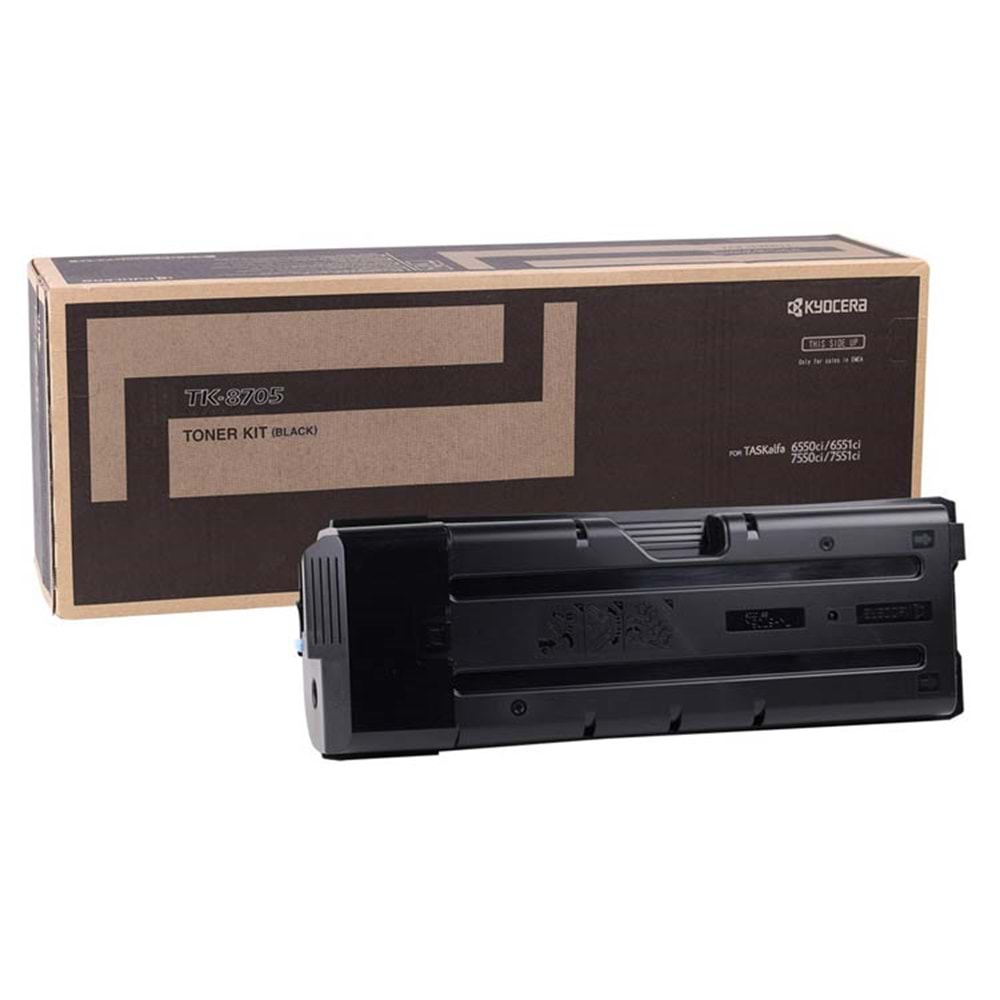 KYOCERA TK-8705BK 6550ci/6551ci/7550ci/7551ci SİYAH TONER ORJİNAL 70.000 SAYFA 1T02K90NL0