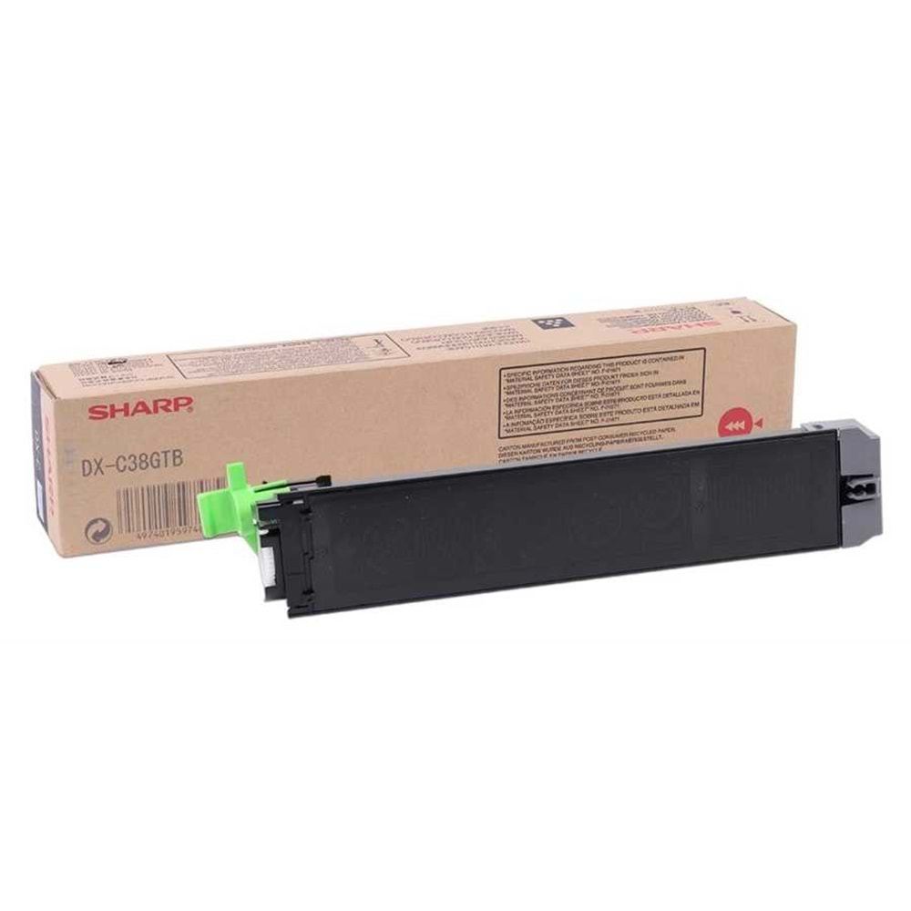 SHARP DX-C38GTB DX-C310/311/312/380/381/400/401 SİYAH TONER ORJİNAL 10.000 SAYFA