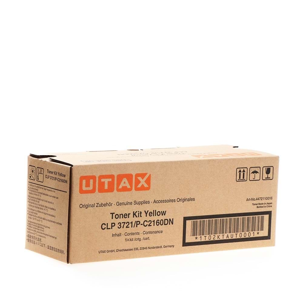 UTAX / TA C2160/3721/4721 SARI TONER ORJİNAL 2.800 SAYFA 4472110016