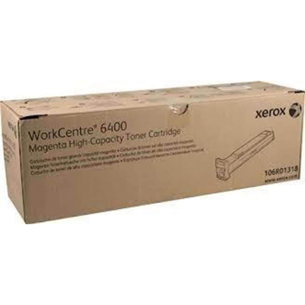 XEROX 106R01318 WC6400 YÜKSEK KAPASİTE KIRMIZI TONER ORJİNAL 14.000 SAYFA