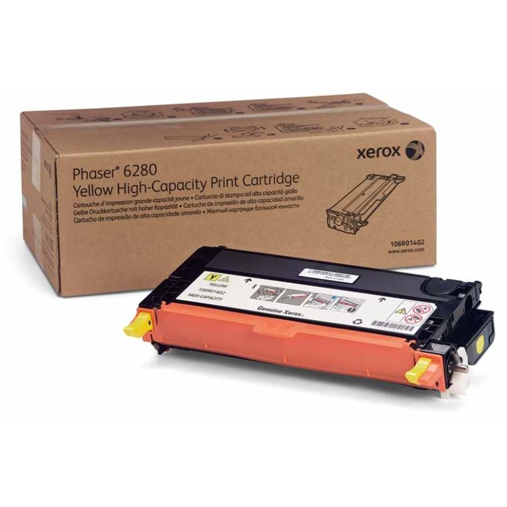 XEROX 106R01402 PHASER 6280 SARI TONER ORJİNAL 5.900 SAYFA