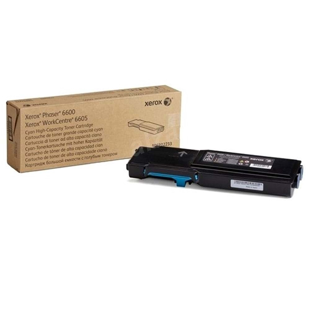 XEROX 106R02249 PHASER 6600/WC 6605 MAVİ TONER ORJİNAL 2.000 SAYFA