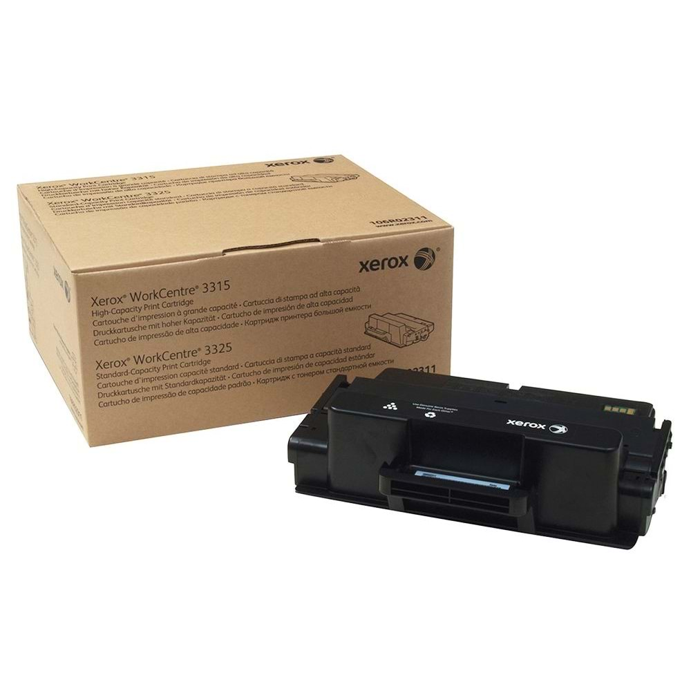 XEROX 106R02310 WORKCENTRE 3315/3325 SİYAH TONER ORJİNAL 5.000 SAYFA