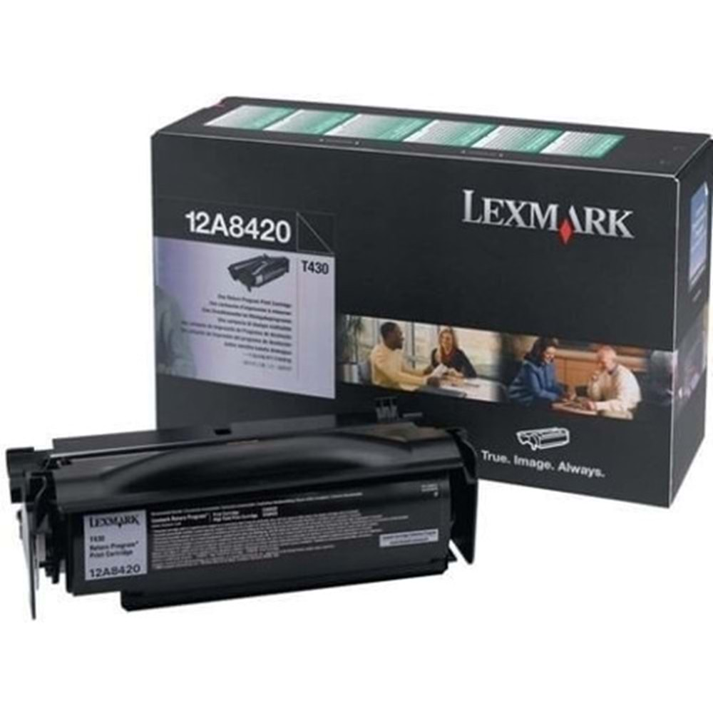 LEXMARK 12A8420 T430 SİYAH TONER ORJİNAL 6.000 SAYFA