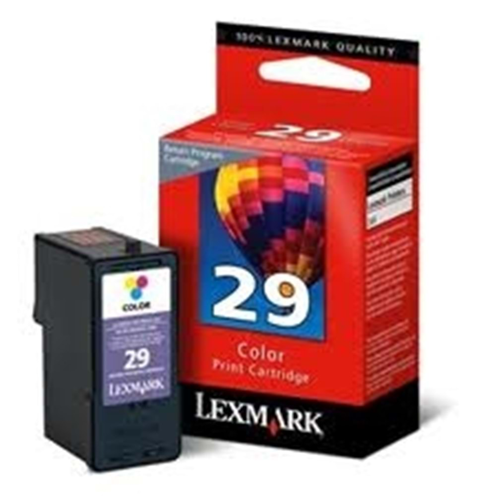 LEXMARK 18C1429E 29 Z1300/1310/1320 RENKLİ KARTUŞ ORJİNAL 150 SYF