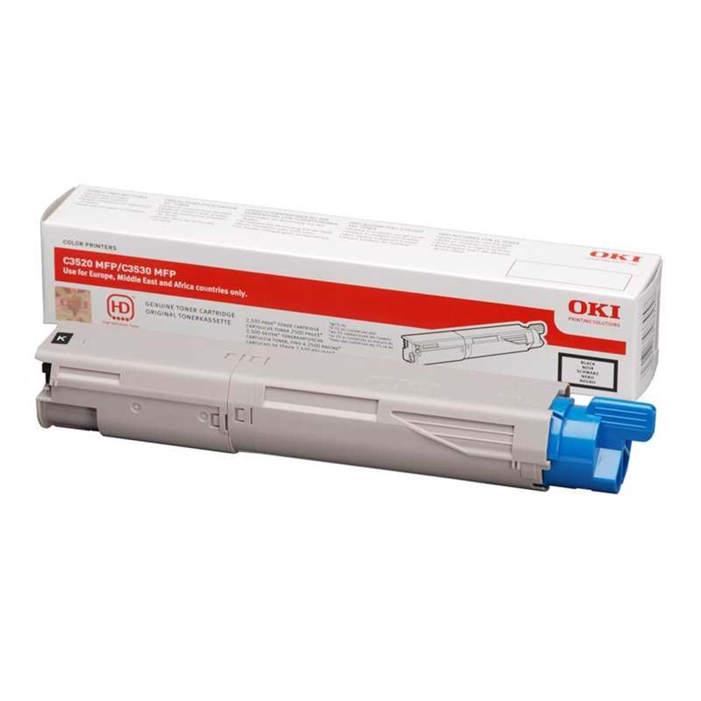 OKI 43459336 C-3520/3530/MC350/360 SİYAH TONER ORJİNAL 2.500 SYF