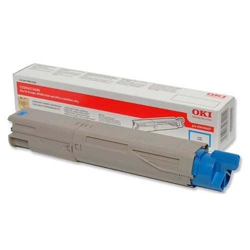 OKI 43459347 C3300/3400/3450/3600 MAVİ TONER ORJİNAL 2.500 SAYFA