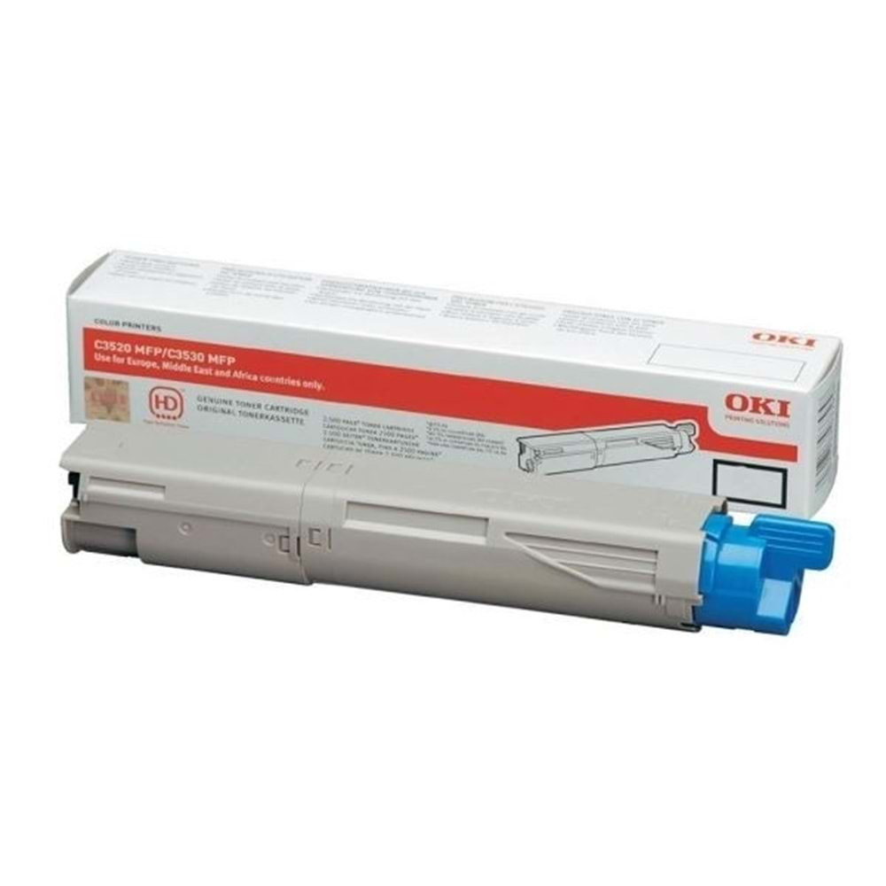 OKI 43459375 C-3520/3530/MC350/360 MAVİ TONER ORJİNAL 2.500 SAYFA