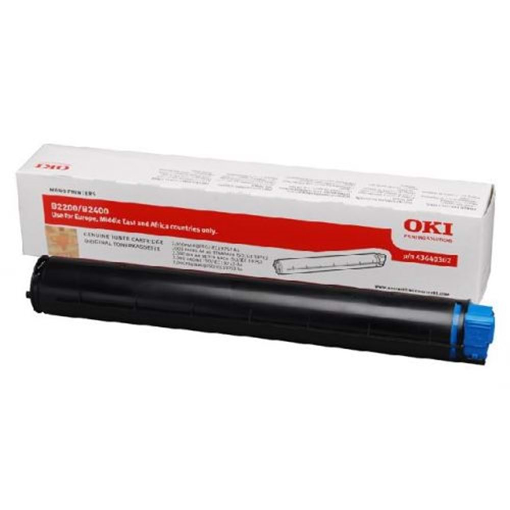 OKI 43640307 B2200/2400 SİYAH TONER ORJİNAL 2.000 SAYFA