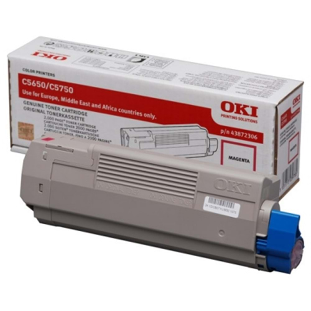 OKI 43872322 C-5650/5750 KIRMIZI TONER ORJİNAL 2.000 SAYFA