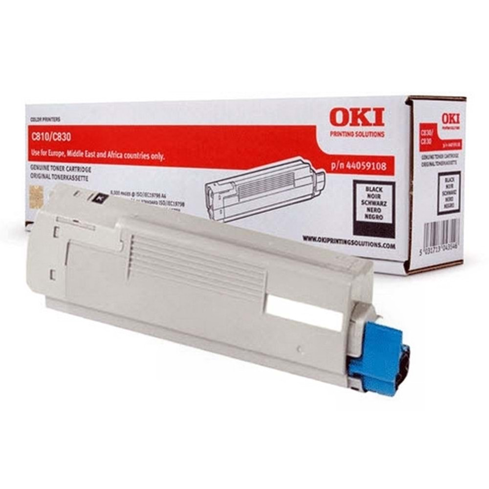 OKI 44059120 C810/C830 SİYAH TONER ORJİNAL 8.000 SAYFA