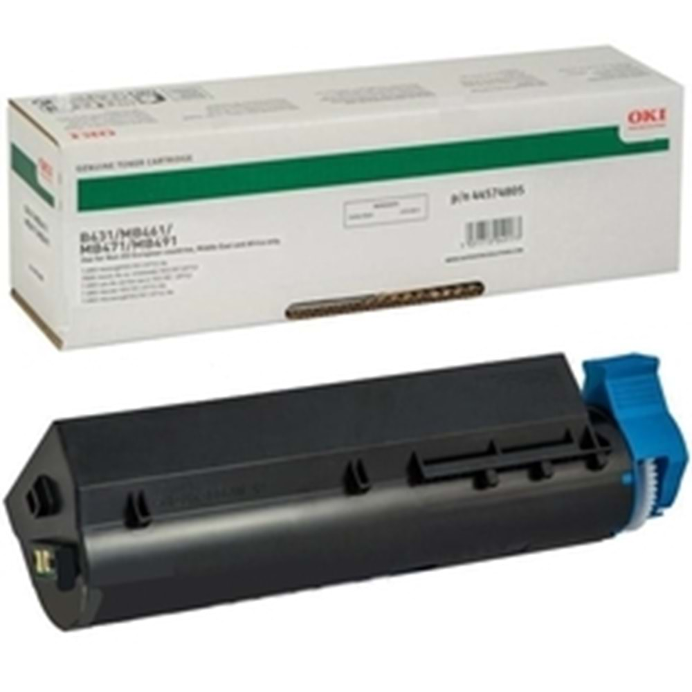 OKI 44574805 B431/461/471/491 SİYAH TONER ORJİNAL 7.000 SAYFA