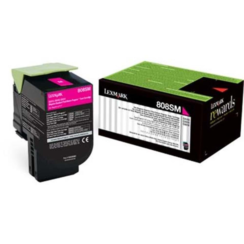 LEXMARK 80C8MC0 CX310/CX410/CX510 KIRMIZI TONER ORJİNAL 2.000 SAYFA