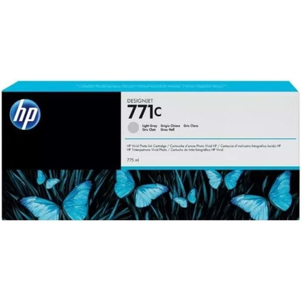 HP B6Y14A (771C) Z6200/6600/6800 ACIK GRI 775 ML KARTUŞ ORJİNAL