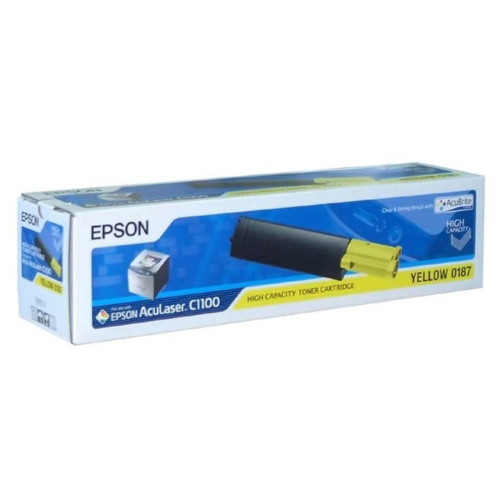 EPSON C13S050187 ACULASER C1100 SARI TONER ORJİNAL 4.000 SAYFA