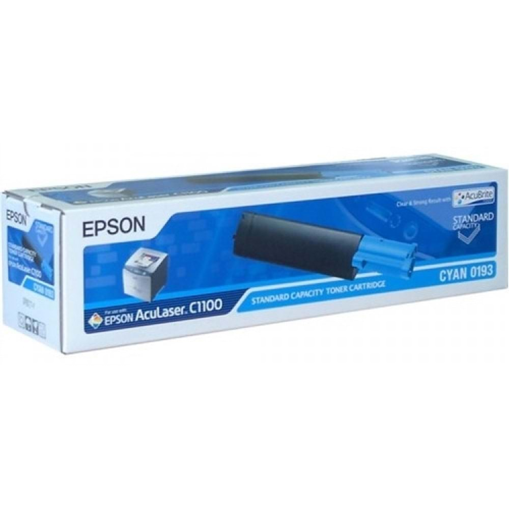 EPSON C13S050193 ACULASER C1100 MAVİ TONER ORJİNAL 1.500 SAYFA