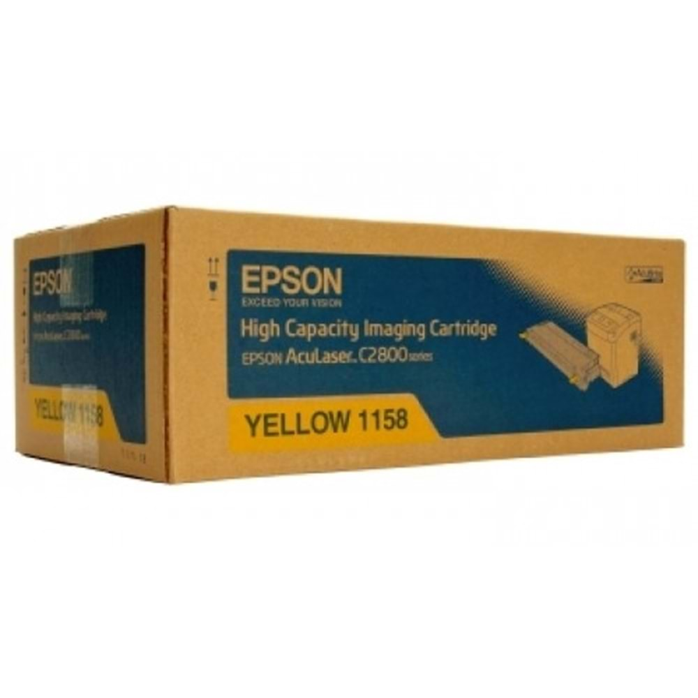 EPSON C13S051158 ACULASER C2800 SARI TONER ORJİNAL 6.000 SAYFA