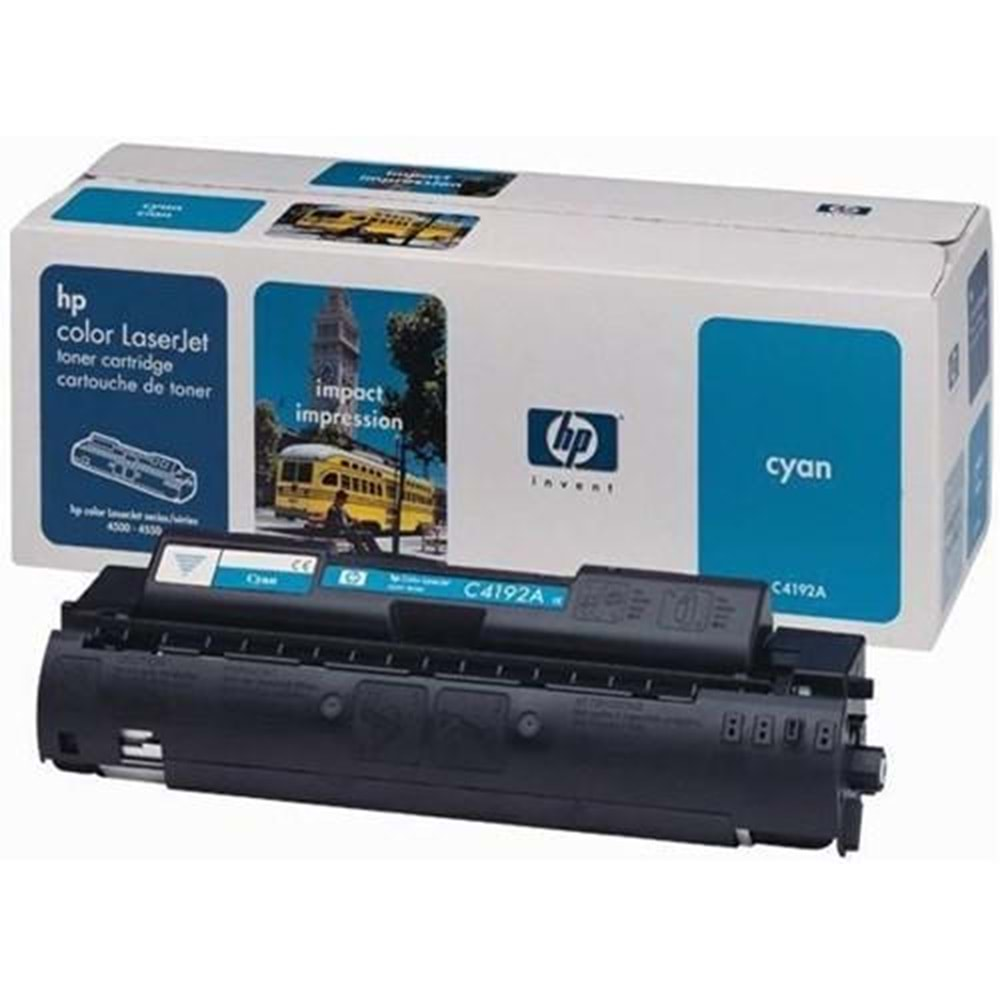 HP C4192A LASERJET 4500/4550 MAVİ TONER ORJİNAL 6.000 SAYFA