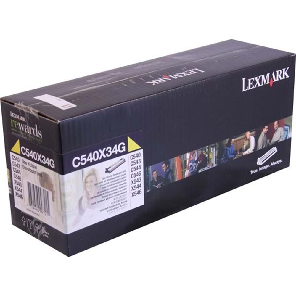 LEXMARK C540X34G C-X 540/543/544/546 SARI DEVELOPER ORJİNAL 30K