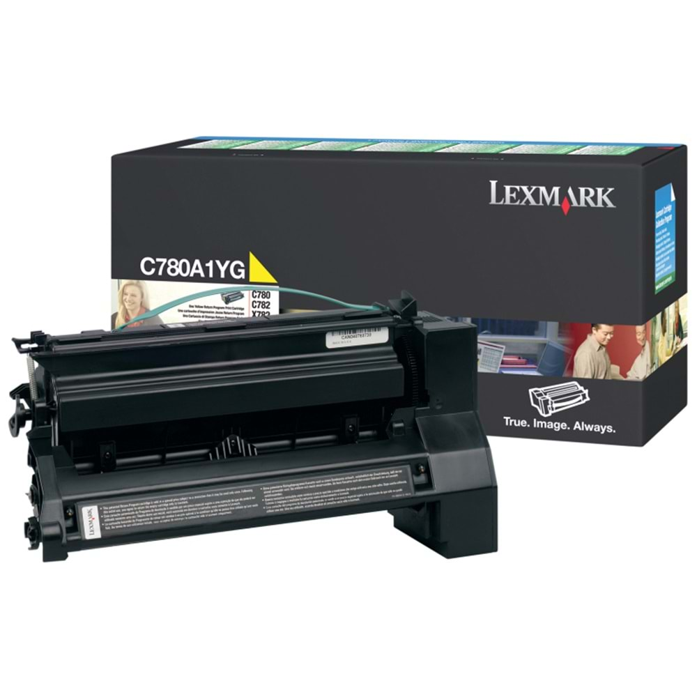 LEXMARK C780A1YG C780/C782/X782 SARI TONER ORJİNAL 6.000 SAYFA