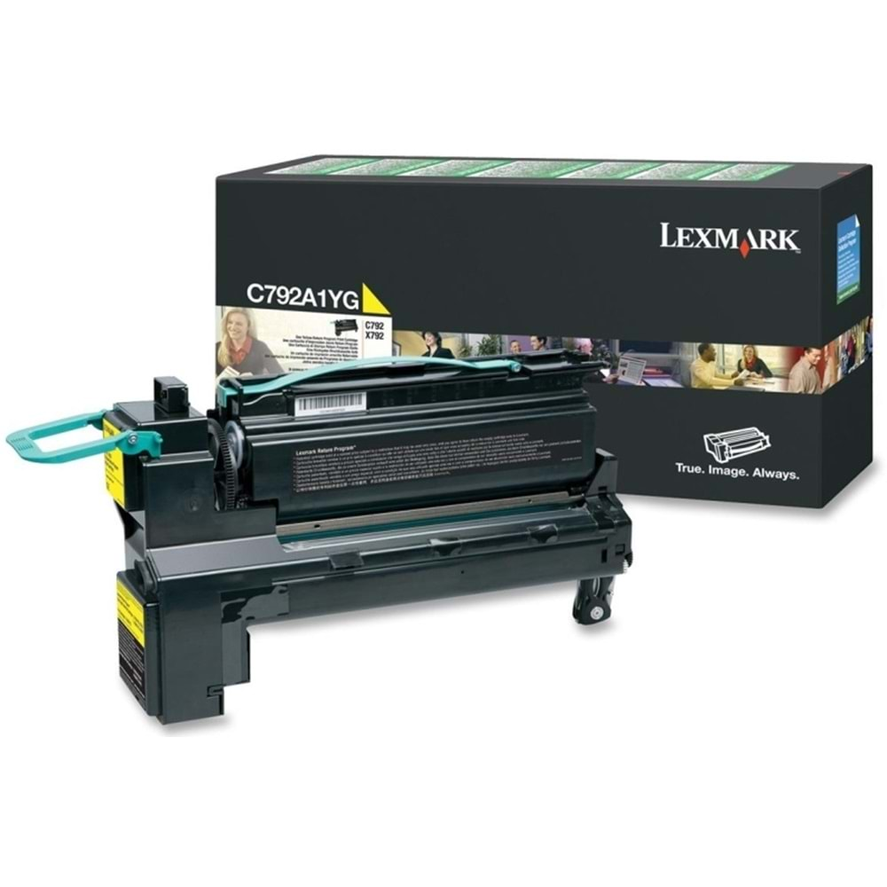 LEXMARK C792A1YG C792/X792 SARI TONER ORJİNAL 6.000 SAYFA