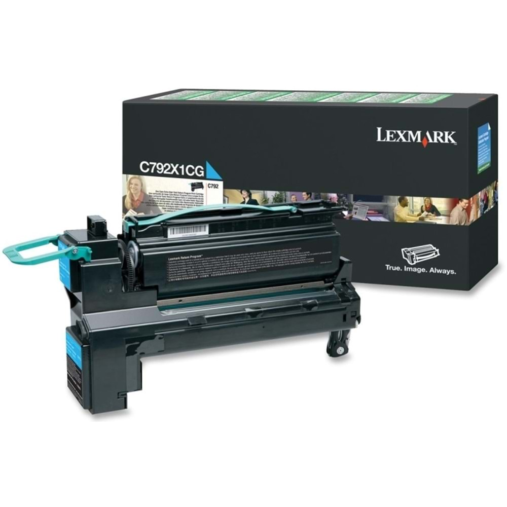 LEXMARK C792X1CG C792 MAVİ TONER ORJİNAL 20.000 SAYFA