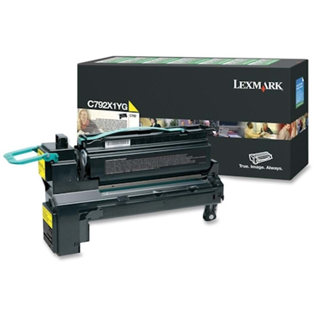 LEXMARK C792X1YG C792 SARI TONER ORJİNAL 20.000 SAYFA