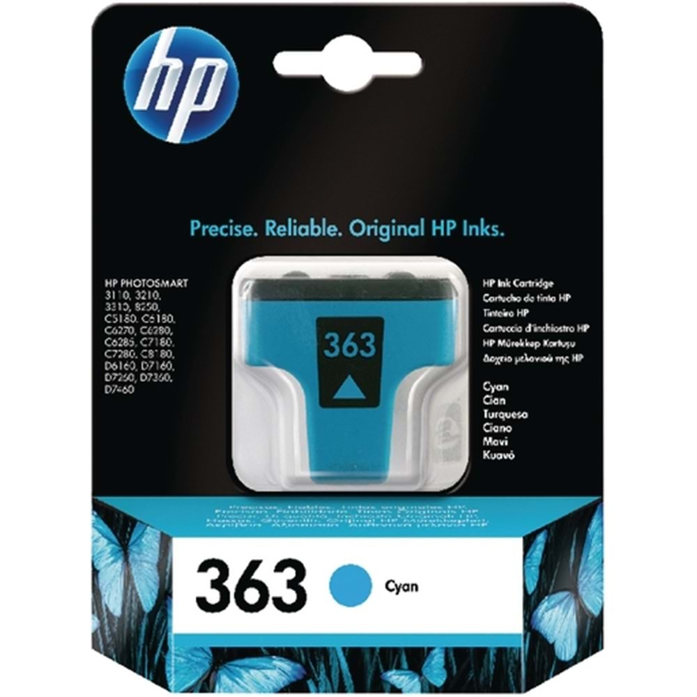 HP C8771EE (363) C6180/6280/7180/7280 MAVİ KARTUŞ ORJİNAL 400 SYF