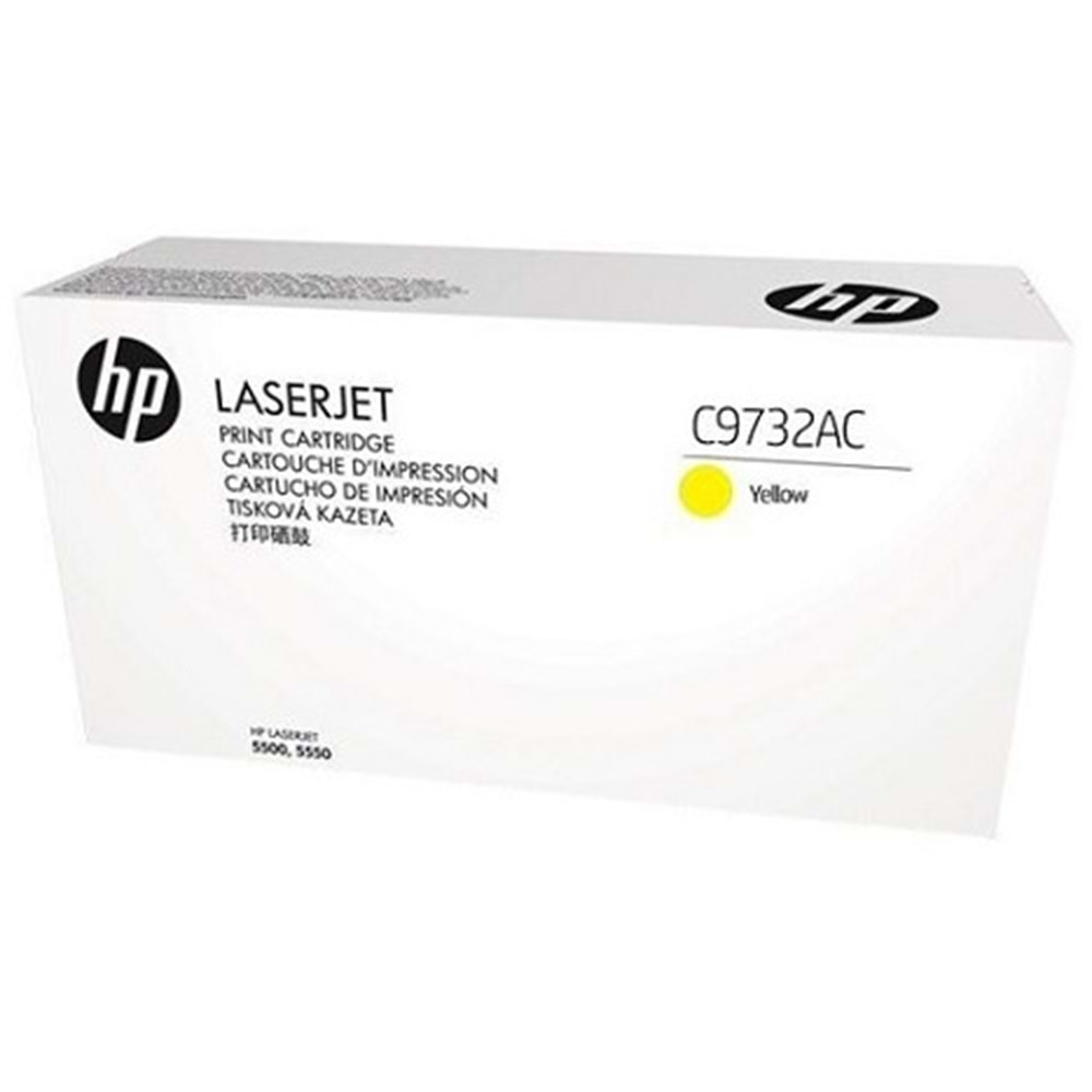 HP C9732AC 645A 5500/5550 TAAHÜTLÜ SARI TONER ORJİNAL 12.000 SAYFA