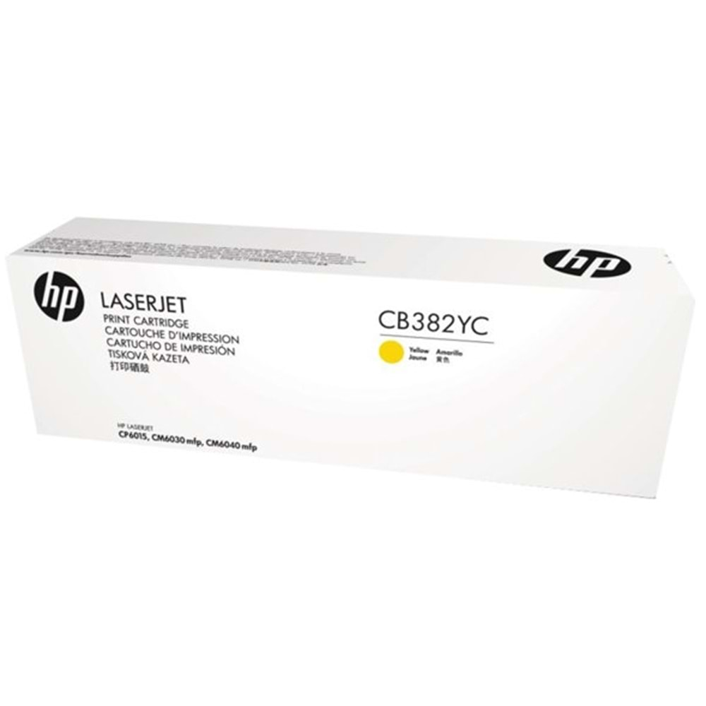 HP CB382YC (824A) CP6015/CM6030/6040 TAAHHÜTLÜ SARI TONER ORJ 31K