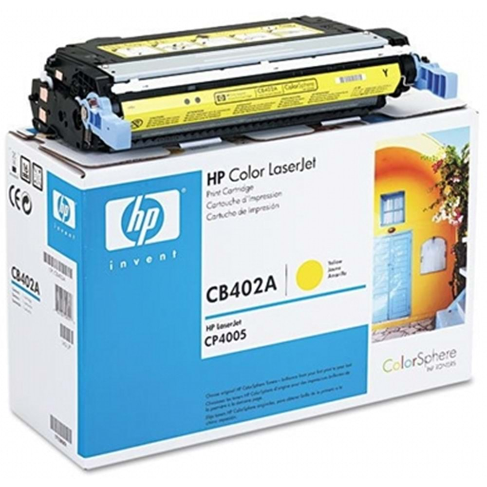 HP CB402A 642A CP4005 SARI TONER ORJİNAL 7.500 SAYFA