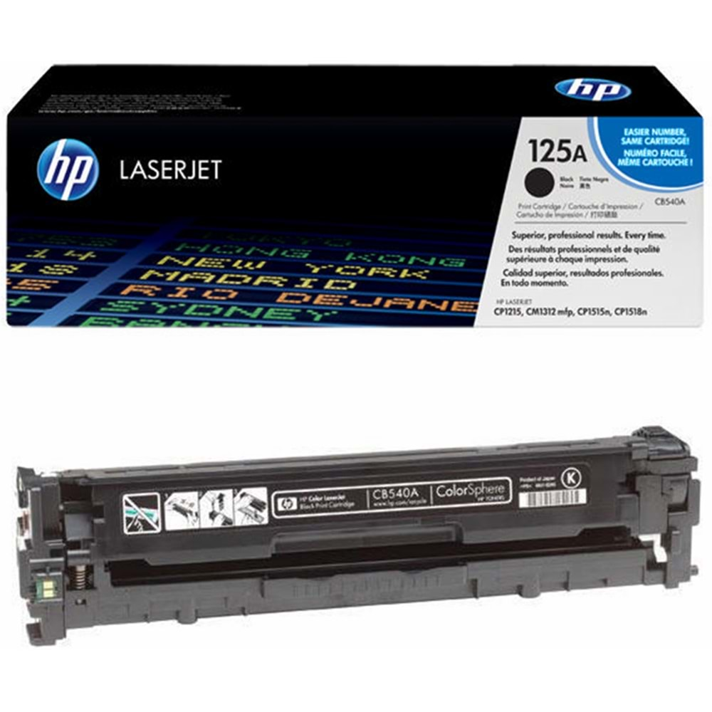 HP CB540A (125A) CP1215/1515/1312 SİYAH TONER ORJİNAL 2.200 SAYFA