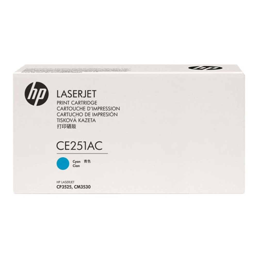 HP CE251AC (504A) CP3525/CM3530 MAVİ TONER ORJİNAL 7.000 SAYFA