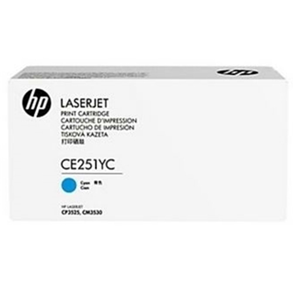 HP CE251YC (504A) CP3525/CM3530 MAVİ TONER ORJİNAL 7.000 SAYFA