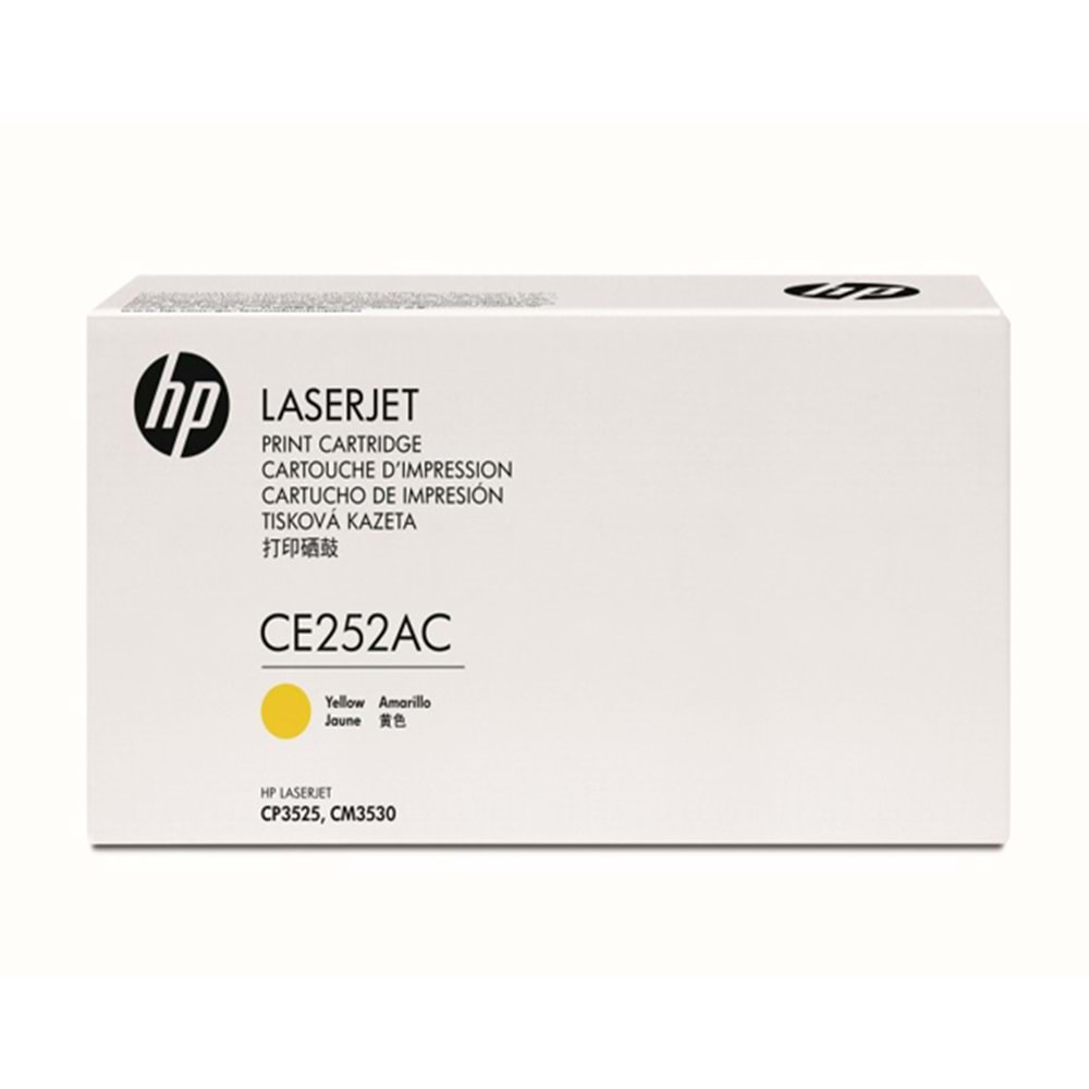 HP CE252AC (504A) CP3525/CM3530 SARI TONER ORJİNAL 7.000 SAYFA