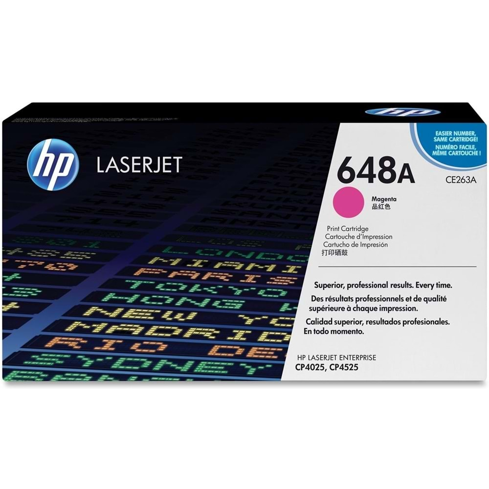 HP CE263A (648A) CP4025/4525/4540 KIRMIZI TONER ORJİNAL 11.000 SAYFA