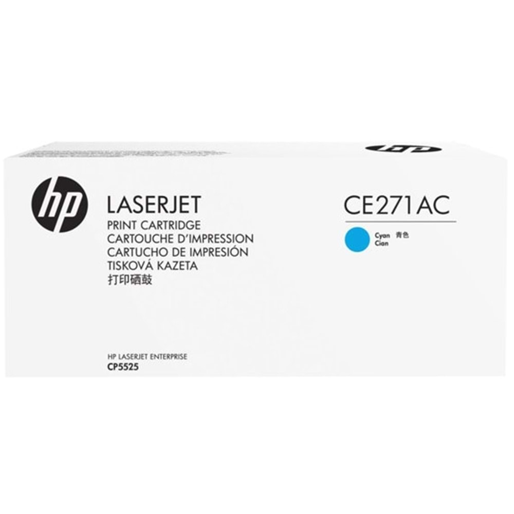 HP CE271AC CP5525/M750 TAAHHÜTLÜ MAVİ TONER ORJİNAL 15.000 SAYFA