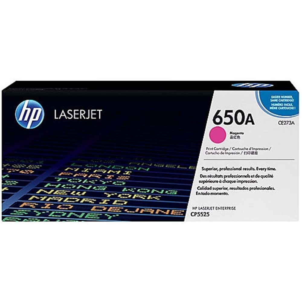 HP CE273A (650A) CP5525/M570 KIRMIZI TONER ORJİNAL 15.000 SAYFA