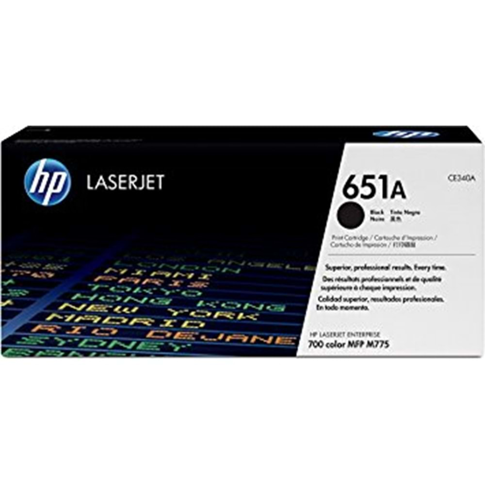 HP CE340A (651A) M775 SİYAH TONER ORJİNAL 13.000 SAYFA