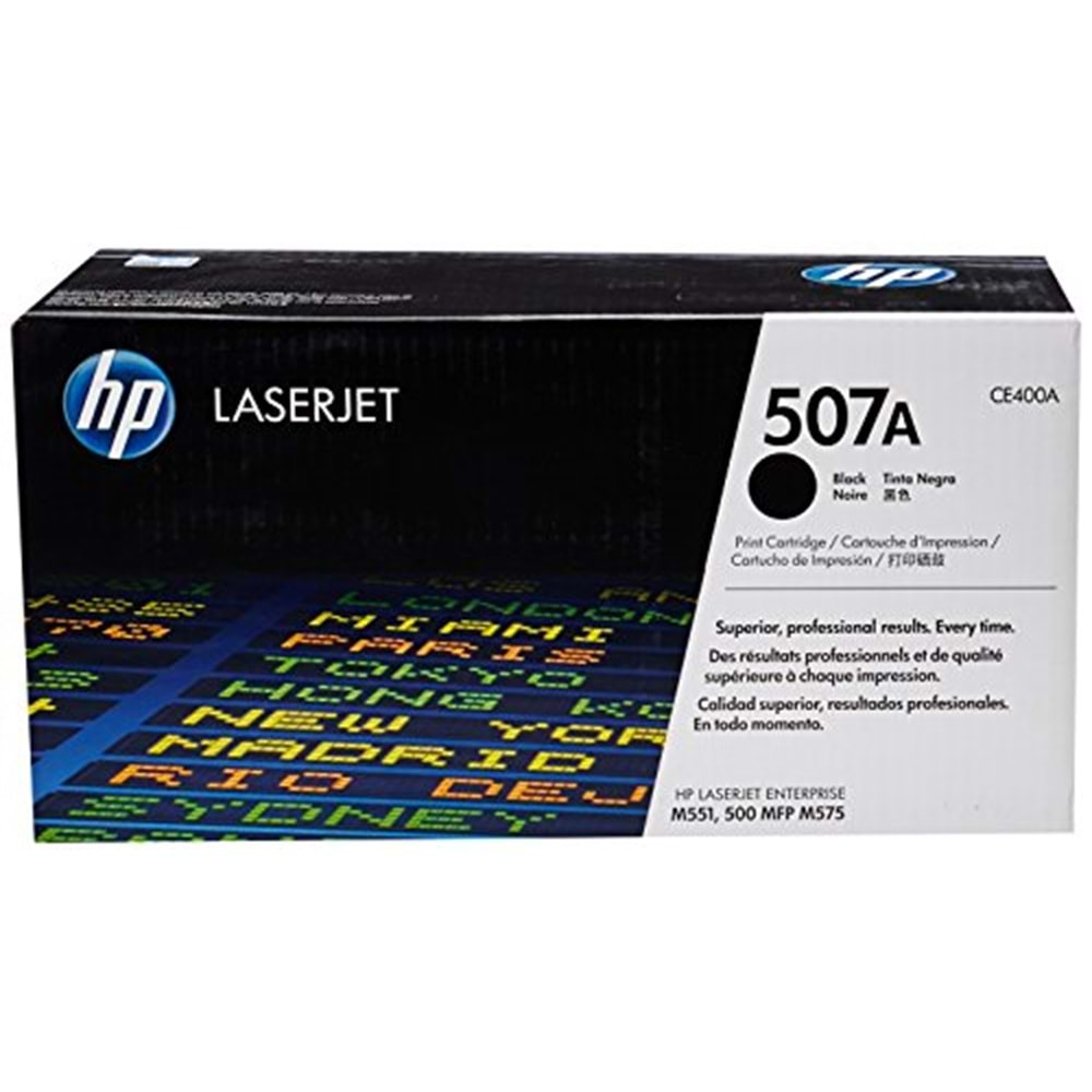 HP CE400X (507A) PRO 500 M551/570/575 SİYAH TONER ORJİNAL 11.000 SAYFA