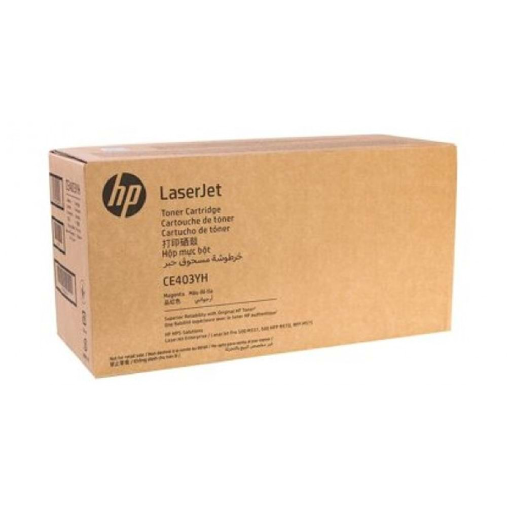 HP CE403YH (507A) PRO 500 M551/570/575 KIRMIZI TONER ORJİNAL 6.000 SAYFA