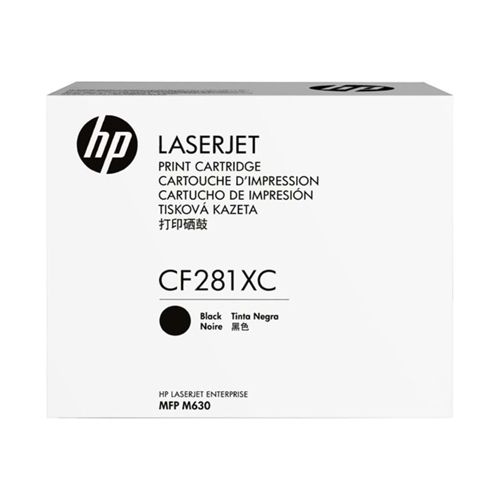 HP CF281XC (81X)M604/605/606/630 SİYAH TONER ORJİNAL 25.000 SAYFA